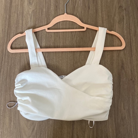 white crossover crop top - Picture 1 of 2